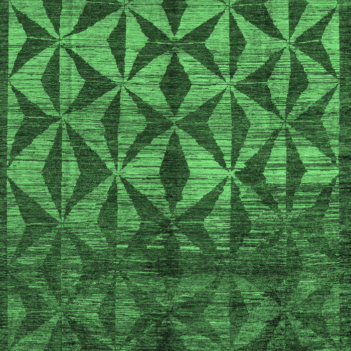 Abstract Emerald Green Modern Rug, abs4958emgrn