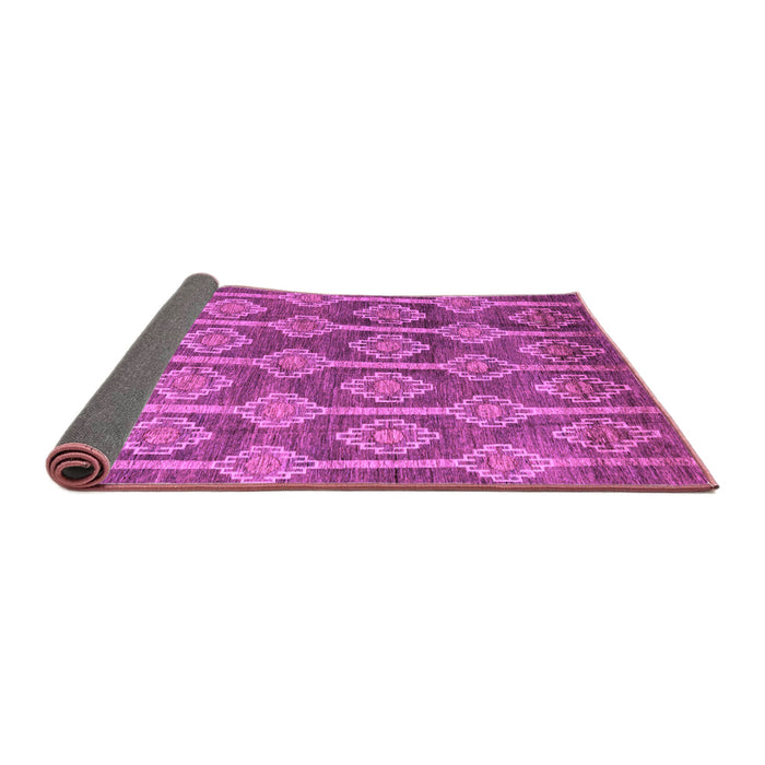 Sideview of Abstract Purple Modern Rug, abs4959pur
