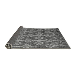 Sideview of Abstract Gray Modern Rug, abs4959gry