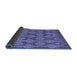 Sideview of Abstract Blue Modern Rug, abs4959blu