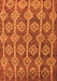 Machine Washable Abstract Orange Modern Area Rugs, wshabs4959org