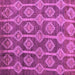 Square Machine Washable Abstract Purple Modern Area Rugs, wshabs4959pur