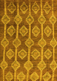 Abstract Yellow Modern Rug, abs4959yw