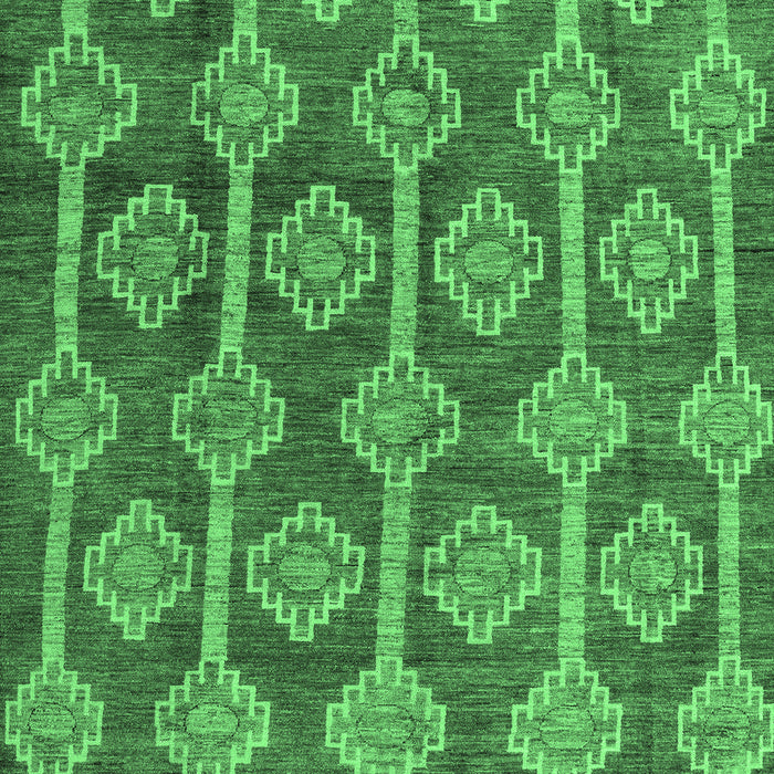 Abstract Emerald Green Modern Rug, abs4959emgrn