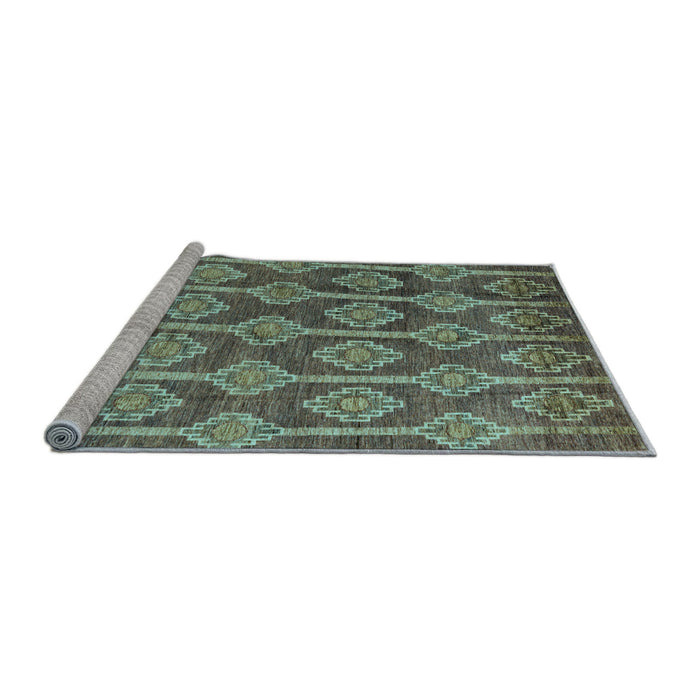 Sideview of Machine Washable Abstract Light Blue Modern Rug, wshabs4959lblu