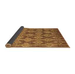Sideview of Abstract Brown Modern Rug, abs4959brn