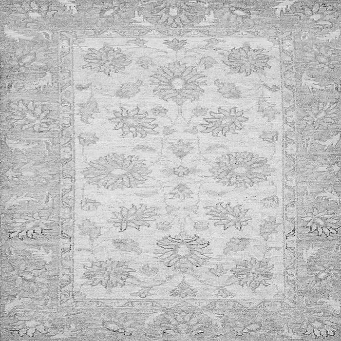 Square Oriental Gray Traditional Rug, abs495gry