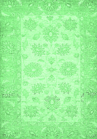 Oriental Emerald Green Traditional Rug, abs495emgrn