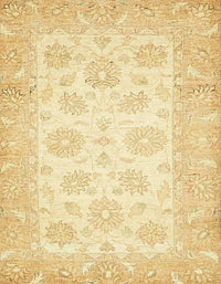 Machine Washable Abstract Sun Yellow Rug, wshabs495