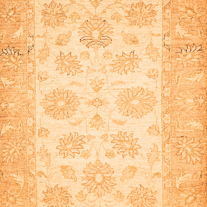Machine Washable Oriental Orange Traditional Area Rugs, wshabs495org