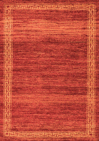 Abstract Orange Modern Rug, abs4960org