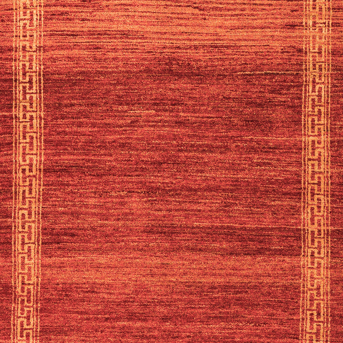 Abstract Orange Modern Rug, abs4960org