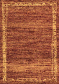 Abstract Brown Modern Rug, abs4960brn