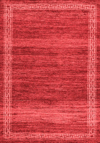 Abstract Red Modern Rug, abs4960red