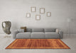 Machine Washable Abstract Brown Modern Rug in a Living Room,, wshabs4960brn