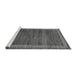 Sideview of Machine Washable Abstract Gray Modern Rug, wshabs4960gry