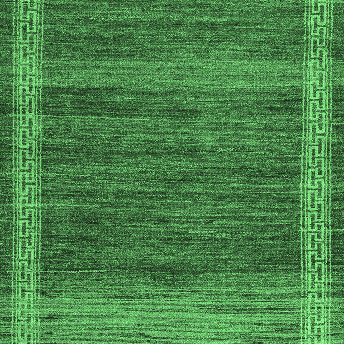 Machine Washable Abstract Emerald Green Modern Area Rugs, wshabs4960emgrn