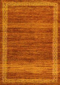 Abstract Yellow Modern Rug, abs4960yw