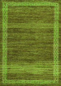 Abstract Green Modern Rug, abs4960grn