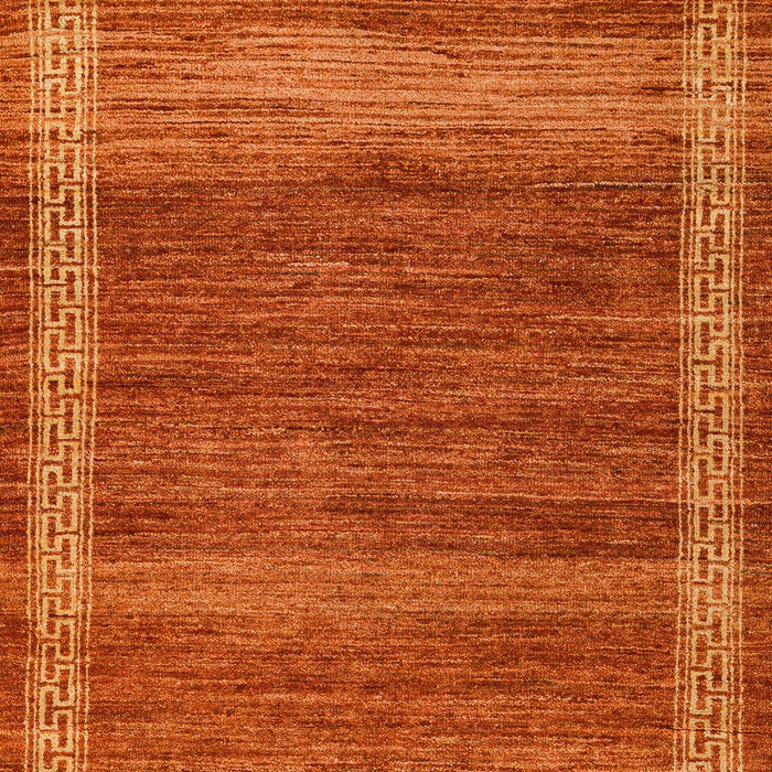 Machine Washable Abstract Neon Orange Rug, wshabs4960