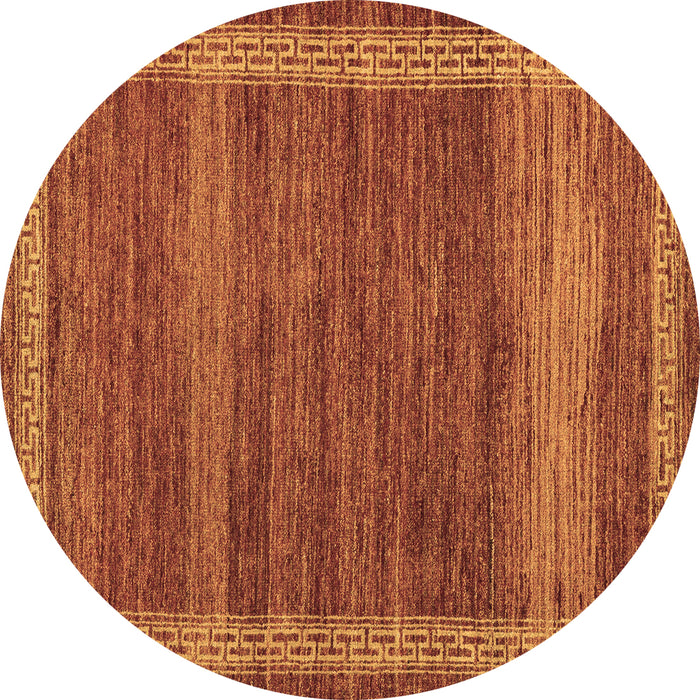 Round Machine Washable Abstract Brown Modern Rug, wshabs4960brn
