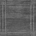 Square Abstract Gray Modern Rug, abs4961gry