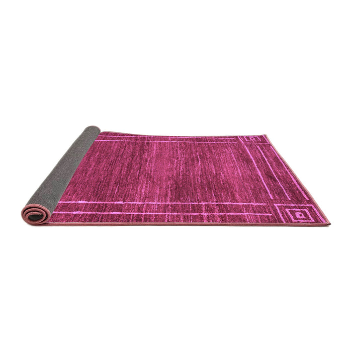 Sideview of Abstract Purple Modern Rug, abs4961pur