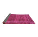 Sideview of Abstract Purple Modern Rug, abs4961pur