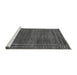 Sideview of Machine Washable Abstract Gray Modern Rug, wshabs4961gry