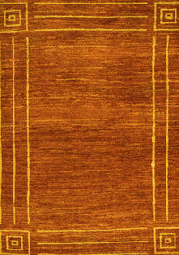 Abstract Yellow Modern Rug, abs4961yw