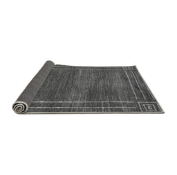 Sideview of Abstract Gray Modern Rug, abs4961gry