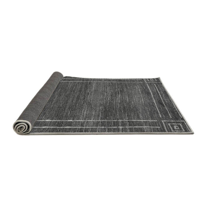 Sideview of Abstract Gray Modern Rug, abs4961gry