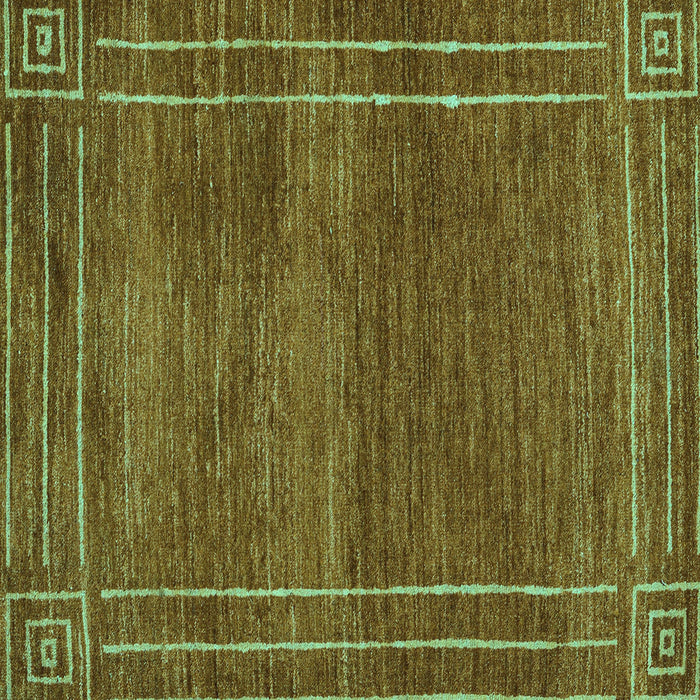 Square Abstract Turquoise Modern Rug, abs4961turq