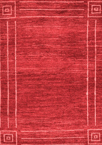 Abstract Red Modern Rug, abs4961red