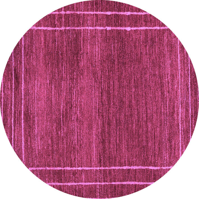 Round Machine Washable Abstract Purple Modern Area Rugs, wshabs4961pur