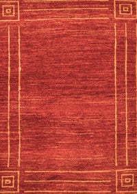 Abstract Orange Modern Rug, abs4961org