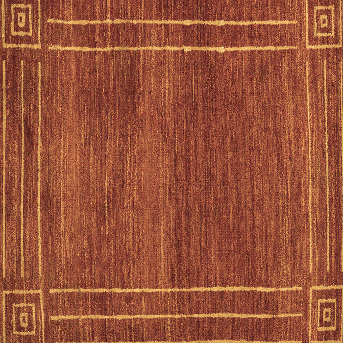 Square Abstract Brown Modern Rug, abs4961brn