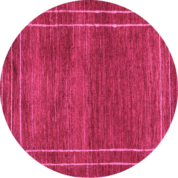 Round Abstract Pink Modern Rug, abs4961pnk