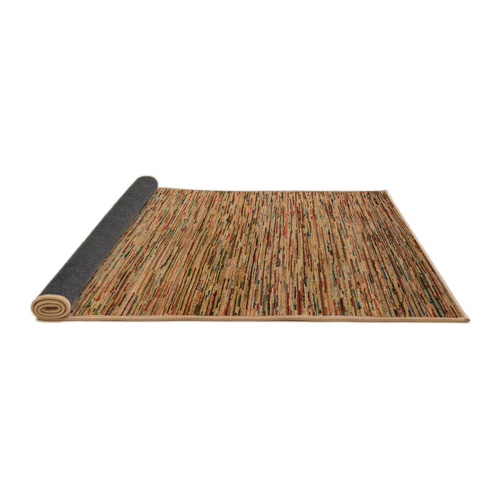 Sideview of Abstract Orange Modern Rug, abs4962