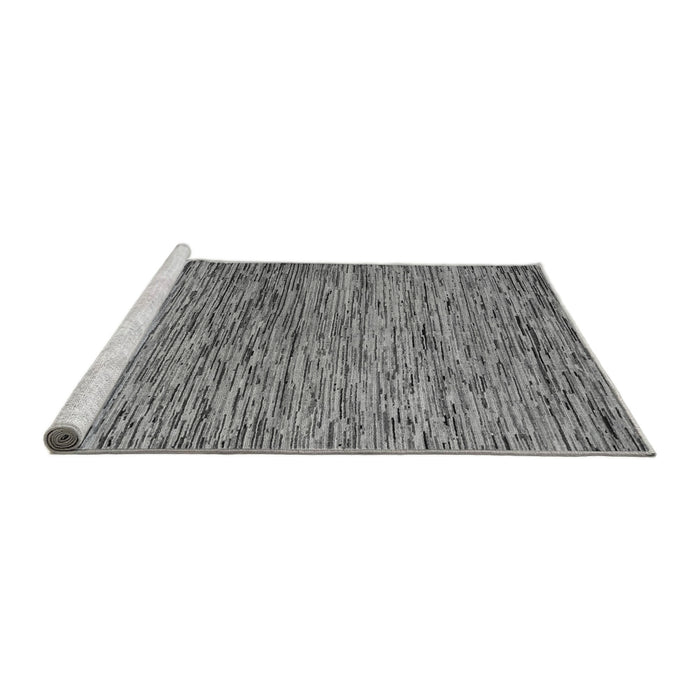 Sideview of Machine Washable Abstract Gray Modern Rug, wshabs4962gry