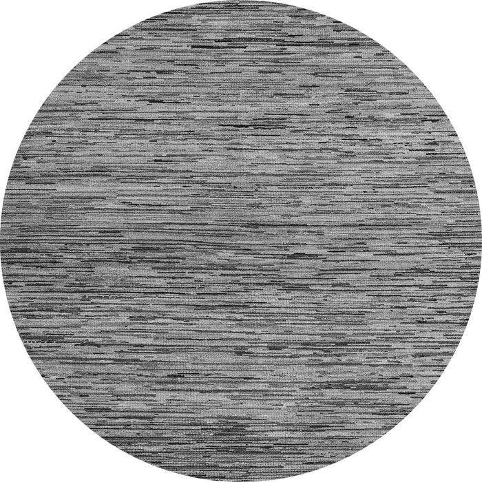 Round Machine Washable Abstract Gray Modern Rug, wshabs4962gry