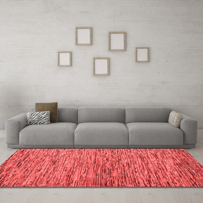 Modern Red Washable Rugs