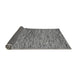 Sideview of Abstract Gray Modern Rug, abs4962gry