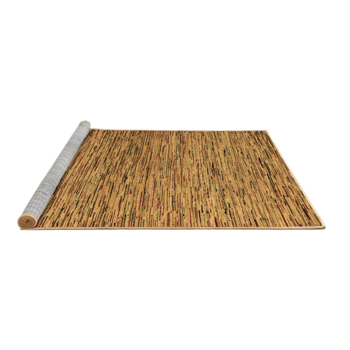 Sideview of Machine Washable Abstract Brown Modern Rug, wshabs4962brn