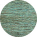 Round Machine Washable Abstract Light Blue Modern Rug, wshabs4962lblu