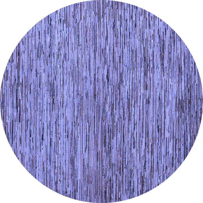 Round Abstract Blue Modern Rug, abs4962blu
