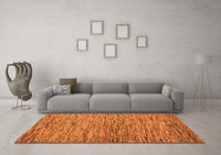 Machine Washable Abstract Orange Modern Rug, wshabs4962org