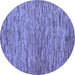 Round Machine Washable Abstract Blue Modern Rug, wshabs4962blu