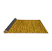 Sideview of Abstract Yellow Modern Rug, abs4962yw