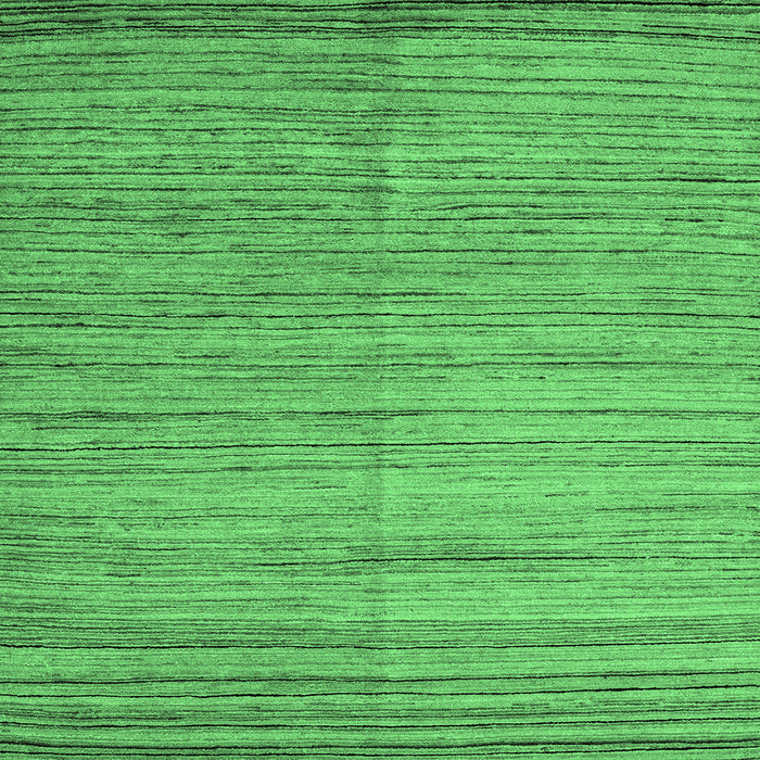 Square Machine Washable Abstract Emerald Green Modern Area Rugs, wshabs4963emgrn